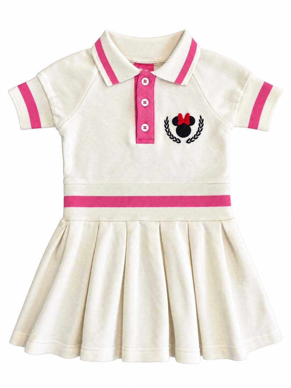 Disney Junior Minnie Mouse Pink Polo Tennis Dress Girls 2T